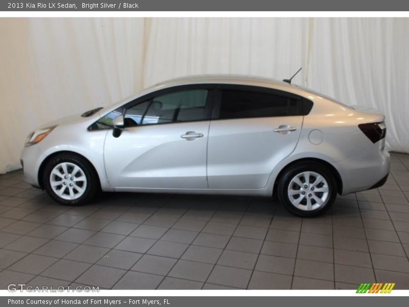 Bright Silver / Black 2013 Kia Rio LX Sedan
