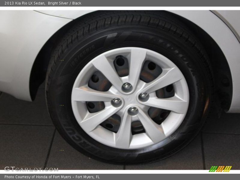 Bright Silver / Black 2013 Kia Rio LX Sedan