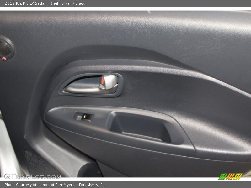 Bright Silver / Black 2013 Kia Rio LX Sedan