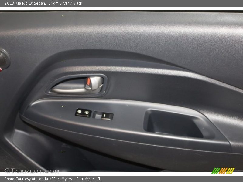 Bright Silver / Black 2013 Kia Rio LX Sedan