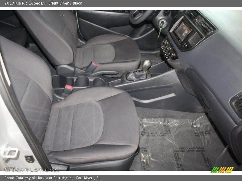 Bright Silver / Black 2013 Kia Rio LX Sedan