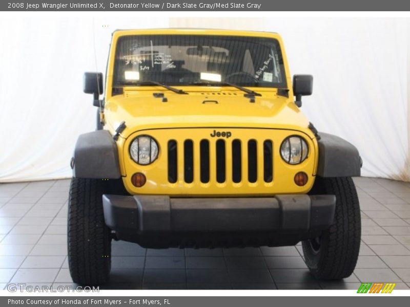 Detonator Yellow / Dark Slate Gray/Med Slate Gray 2008 Jeep Wrangler Unlimited X