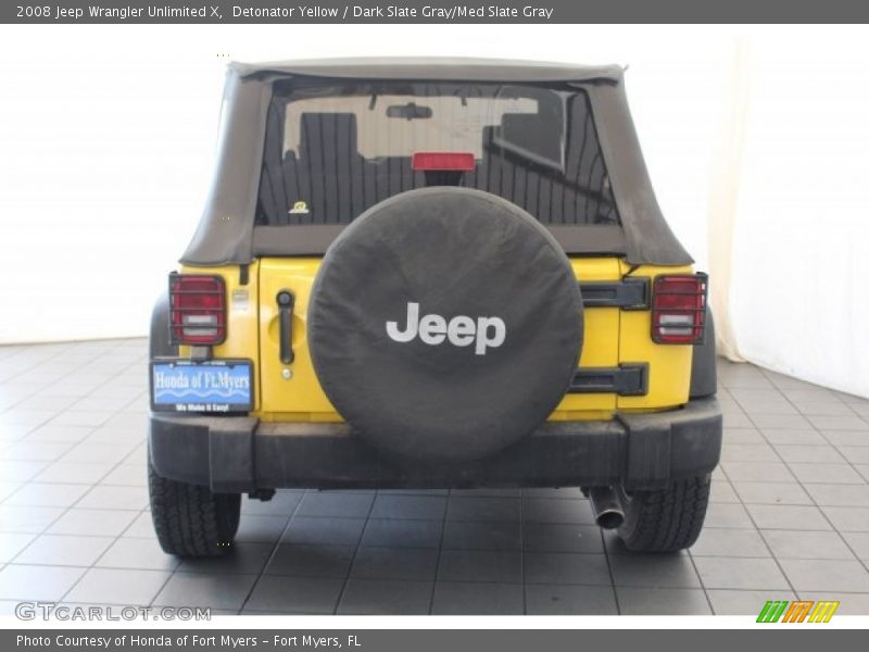 Detonator Yellow / Dark Slate Gray/Med Slate Gray 2008 Jeep Wrangler Unlimited X