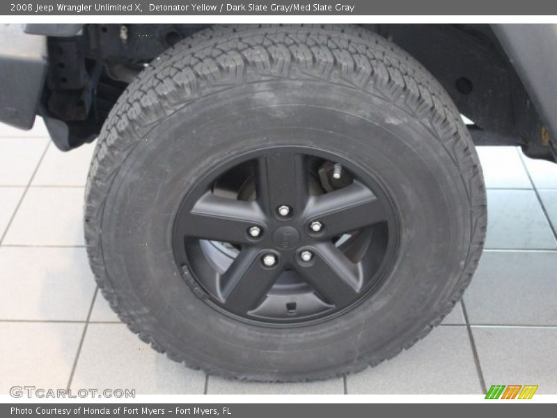 Detonator Yellow / Dark Slate Gray/Med Slate Gray 2008 Jeep Wrangler Unlimited X