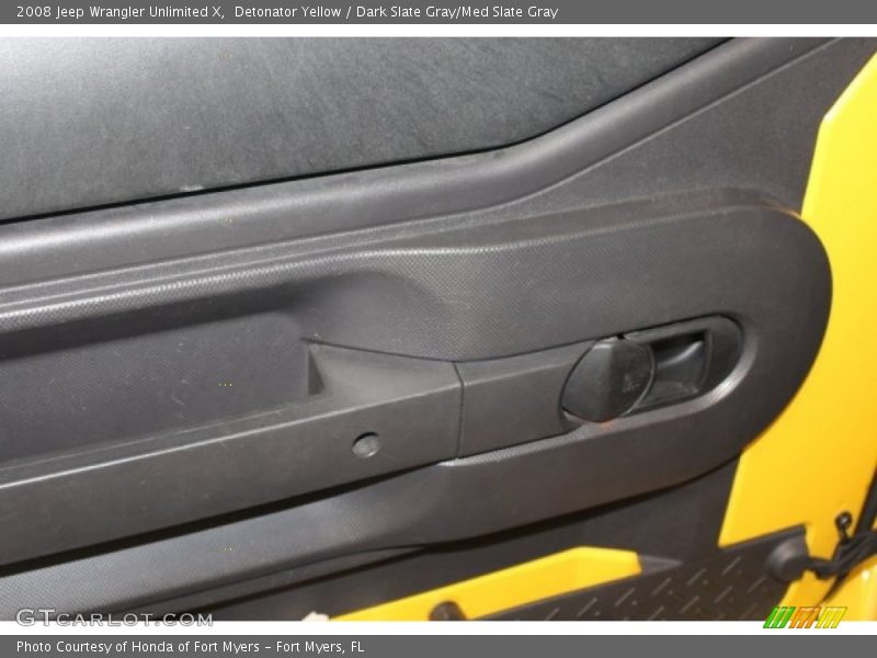 Detonator Yellow / Dark Slate Gray/Med Slate Gray 2008 Jeep Wrangler Unlimited X