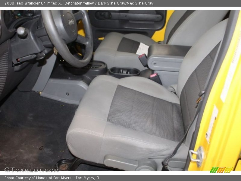 Detonator Yellow / Dark Slate Gray/Med Slate Gray 2008 Jeep Wrangler Unlimited X