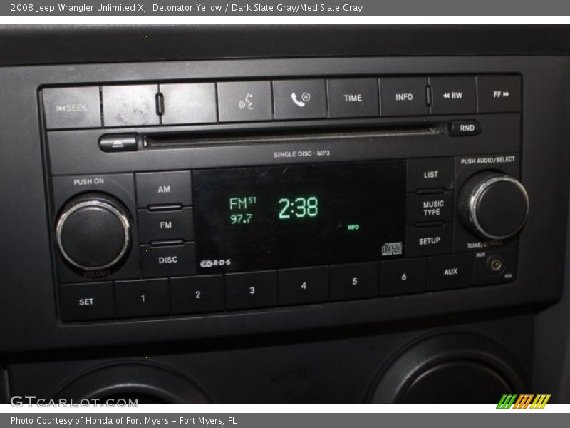 Detonator Yellow / Dark Slate Gray/Med Slate Gray 2008 Jeep Wrangler Unlimited X