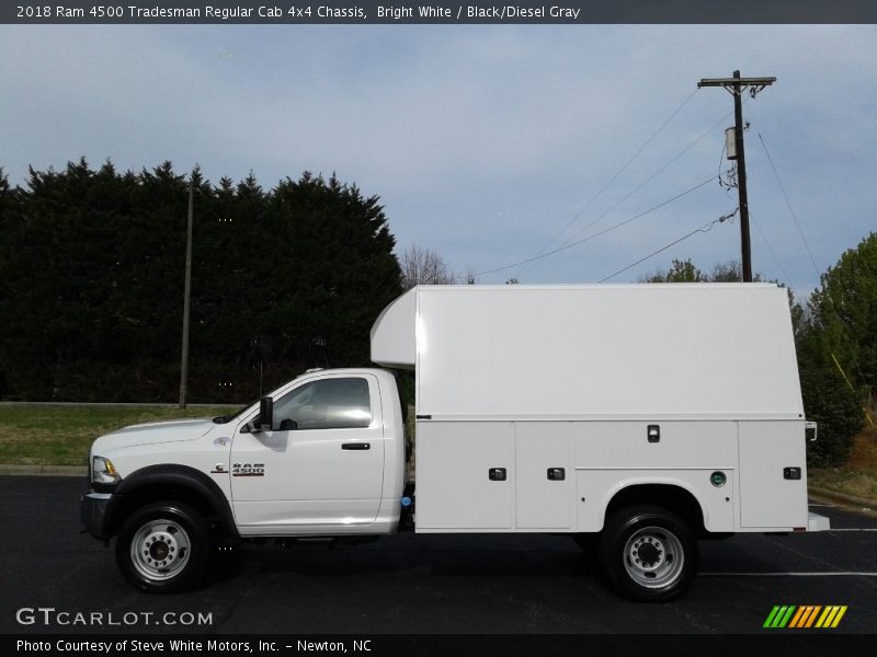 Bright White / Black/Diesel Gray 2018 Ram 4500 Tradesman Regular Cab 4x4 Chassis