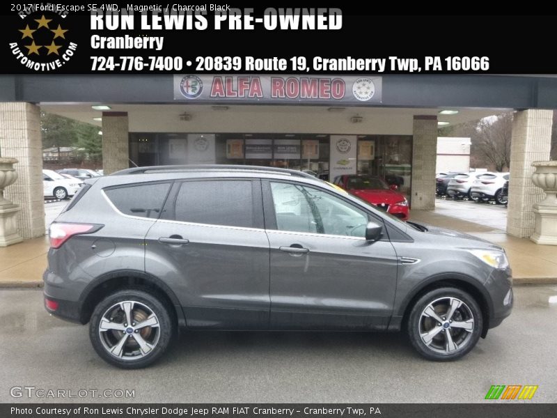 Magnetic / Charcoal Black 2017 Ford Escape SE 4WD