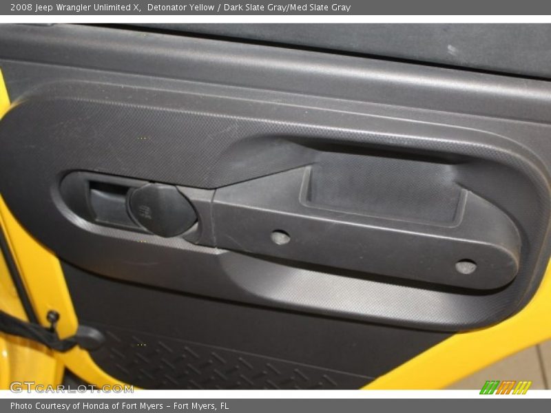 Detonator Yellow / Dark Slate Gray/Med Slate Gray 2008 Jeep Wrangler Unlimited X