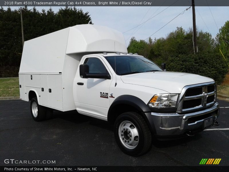 Bright White / Black/Diesel Gray 2018 Ram 4500 Tradesman Regular Cab 4x4 Chassis