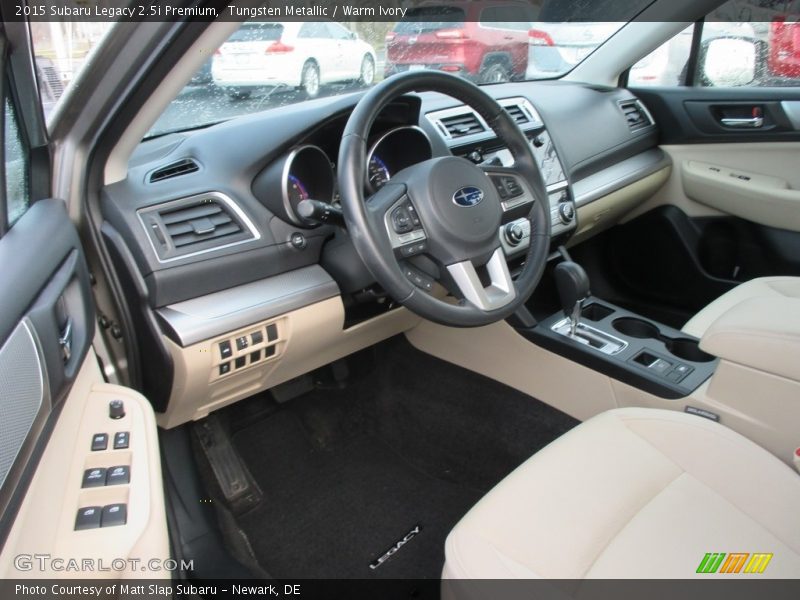 Tungsten Metallic / Warm Ivory 2015 Subaru Legacy 2.5i Premium