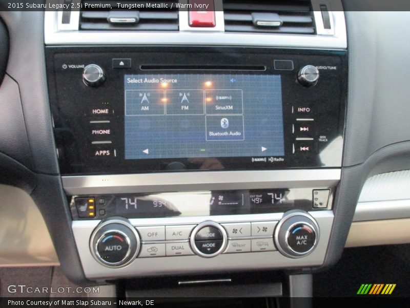 Tungsten Metallic / Warm Ivory 2015 Subaru Legacy 2.5i Premium