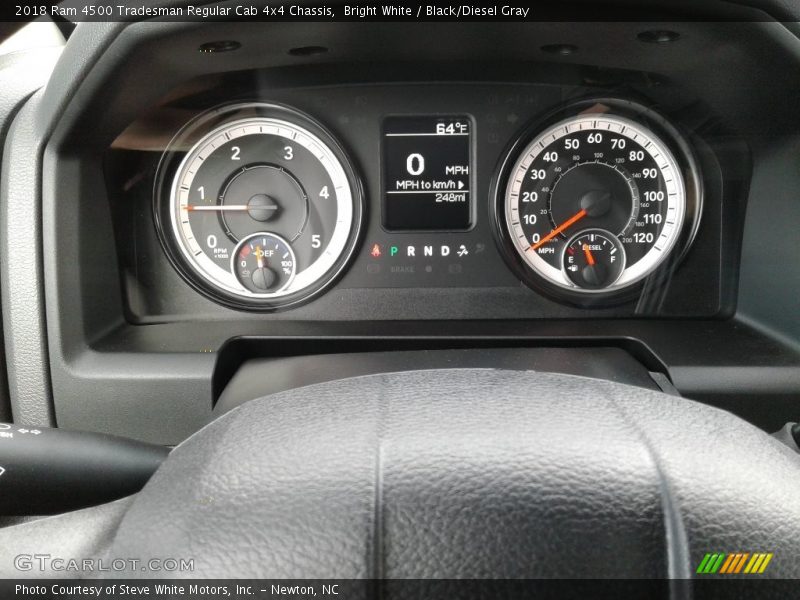 Bright White / Black/Diesel Gray 2018 Ram 4500 Tradesman Regular Cab 4x4 Chassis