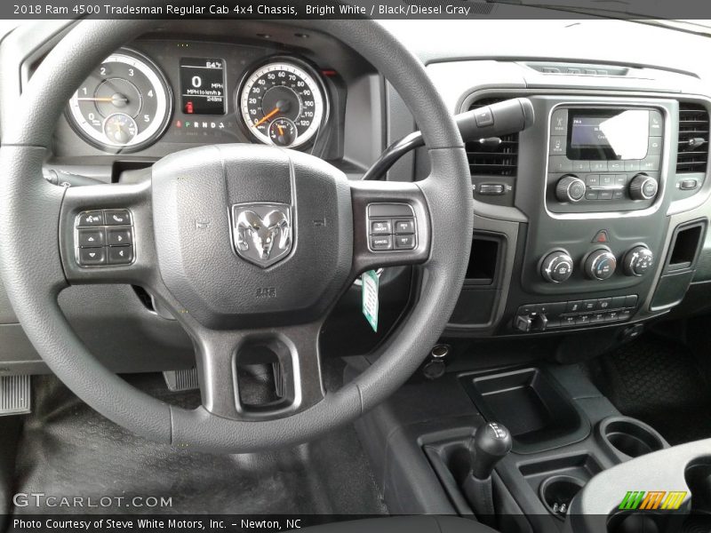 Bright White / Black/Diesel Gray 2018 Ram 4500 Tradesman Regular Cab 4x4 Chassis