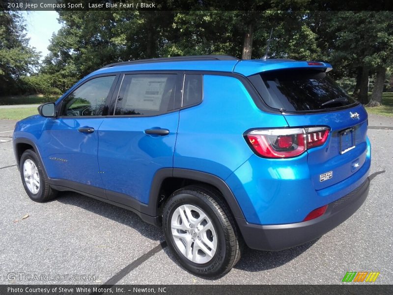 Laser Blue Pearl / Black 2018 Jeep Compass Sport