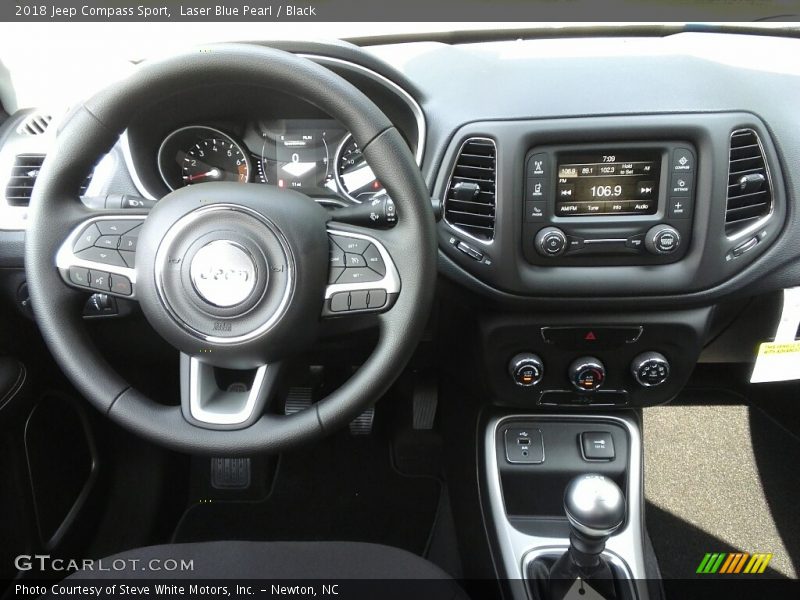 Laser Blue Pearl / Black 2018 Jeep Compass Sport