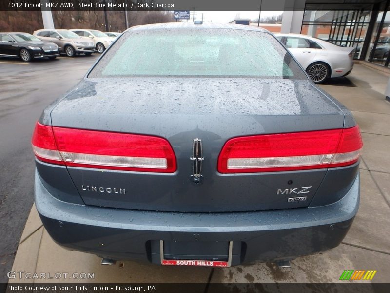 Steel Blue Metallic / Dark Charcoal 2012 Lincoln MKZ AWD