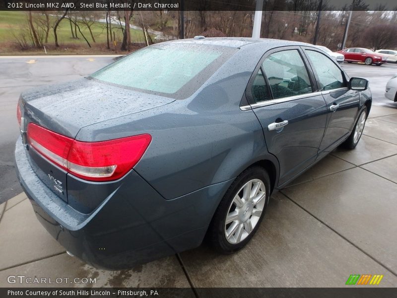Steel Blue Metallic / Dark Charcoal 2012 Lincoln MKZ AWD