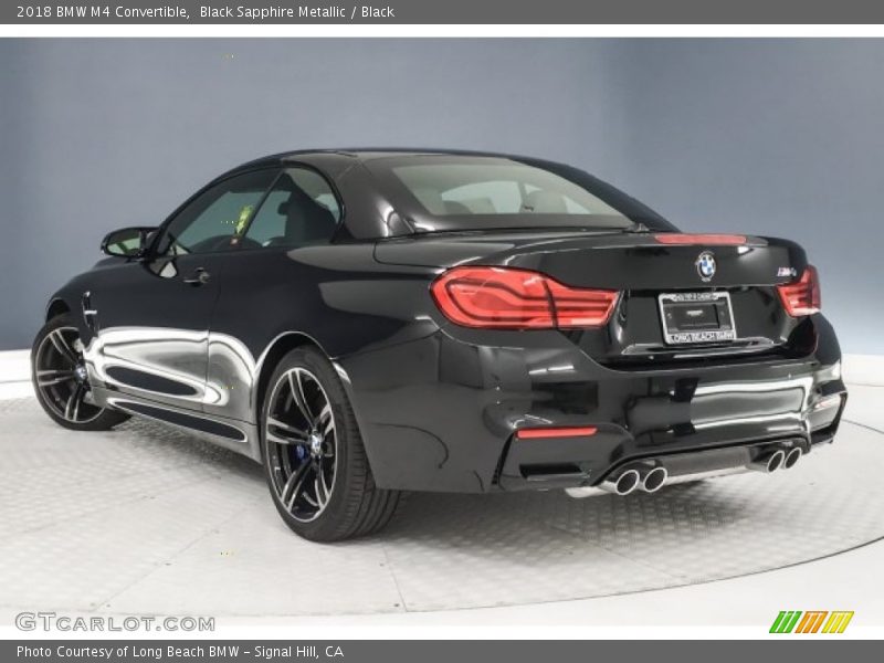 Black Sapphire Metallic / Black 2018 BMW M4 Convertible