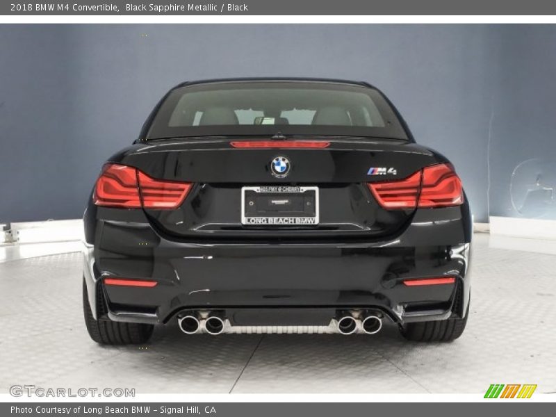 Black Sapphire Metallic / Black 2018 BMW M4 Convertible