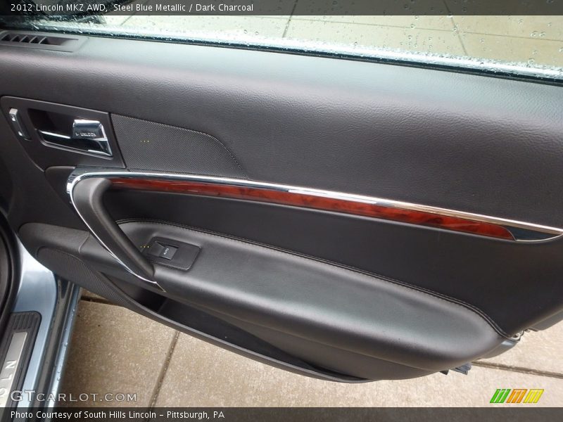 Steel Blue Metallic / Dark Charcoal 2012 Lincoln MKZ AWD