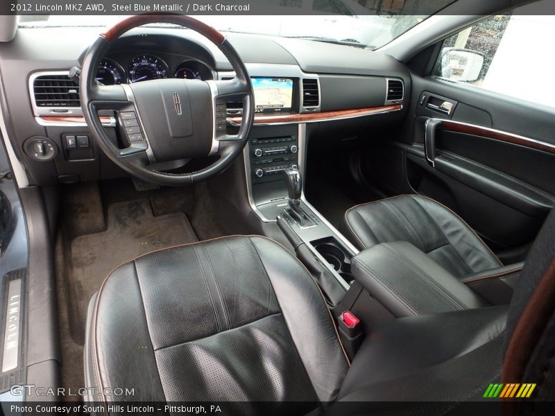 Steel Blue Metallic / Dark Charcoal 2012 Lincoln MKZ AWD