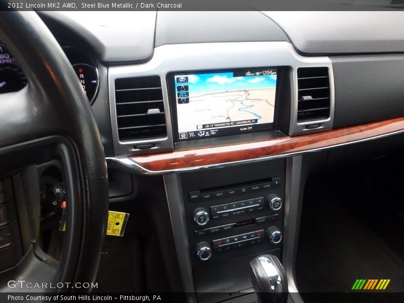 Steel Blue Metallic / Dark Charcoal 2012 Lincoln MKZ AWD