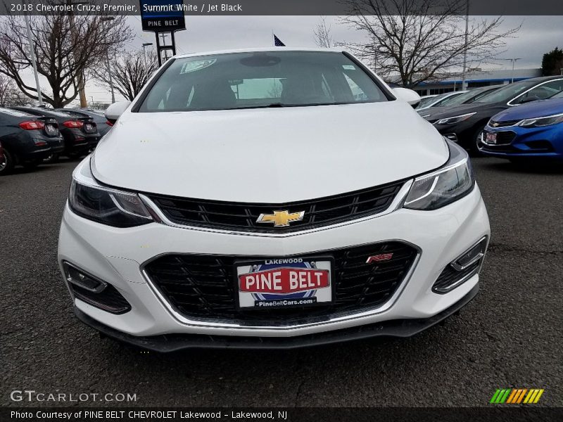 Summit White / Jet Black 2018 Chevrolet Cruze Premier