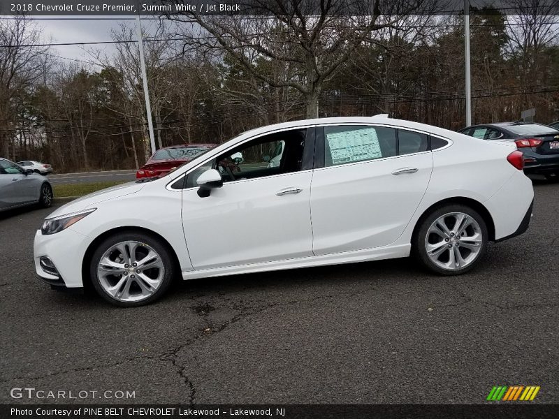 Summit White / Jet Black 2018 Chevrolet Cruze Premier