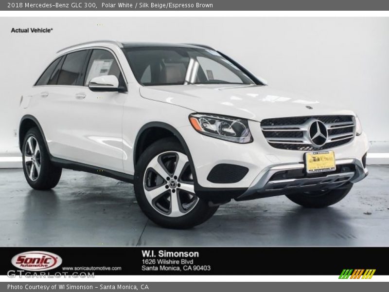 Polar White / Silk Beige/Espresso Brown 2018 Mercedes-Benz GLC 300