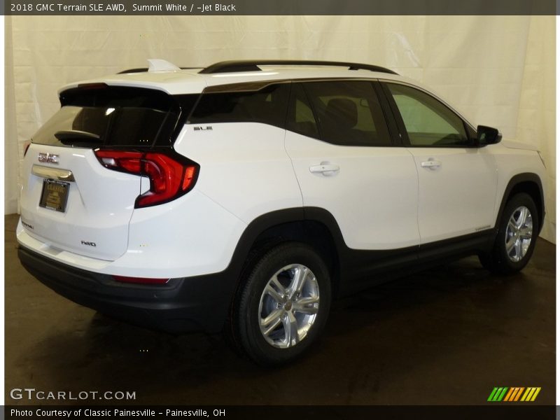 Summit White / ­Jet Black 2018 GMC Terrain SLE AWD
