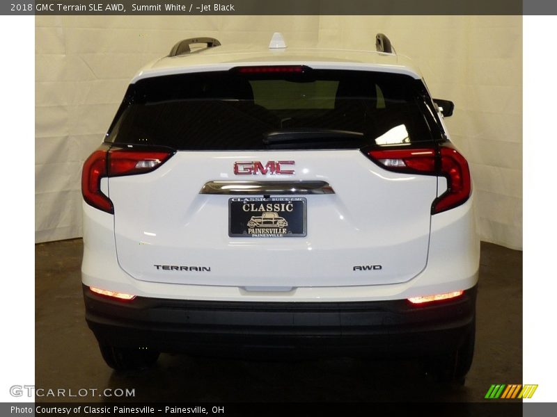Summit White / ­Jet Black 2018 GMC Terrain SLE AWD