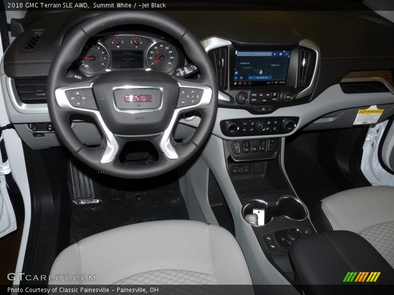 Summit White / ­Jet Black 2018 GMC Terrain SLE AWD