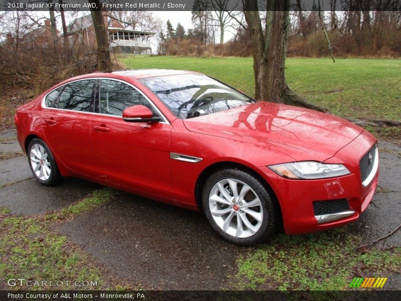 Firenze Red Metallic / Ebony 2018 Jaguar XF Premium AWD