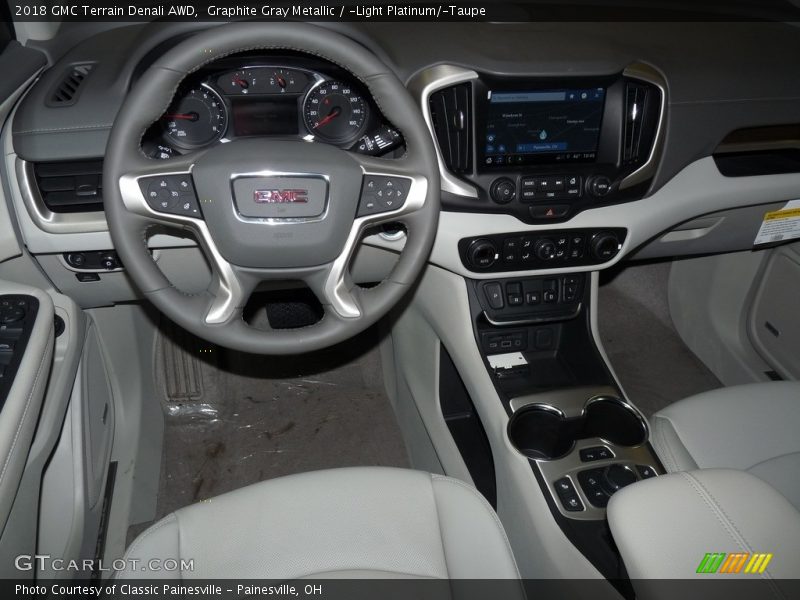 Graphite Gray Metallic / ­Light Platinum/­Taupe 2018 GMC Terrain Denali AWD