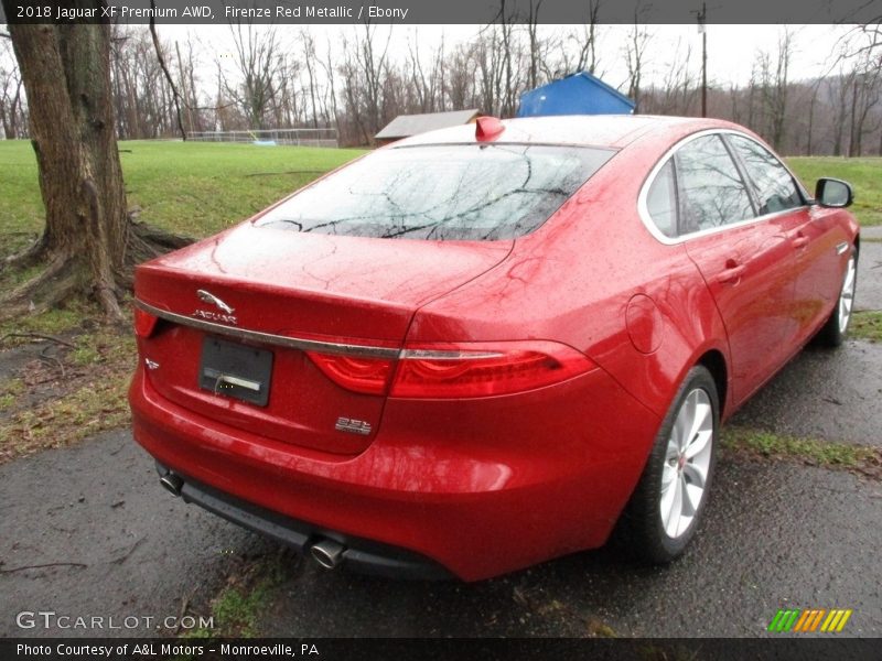 Firenze Red Metallic / Ebony 2018 Jaguar XF Premium AWD