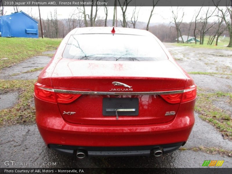 Firenze Red Metallic / Ebony 2018 Jaguar XF Premium AWD