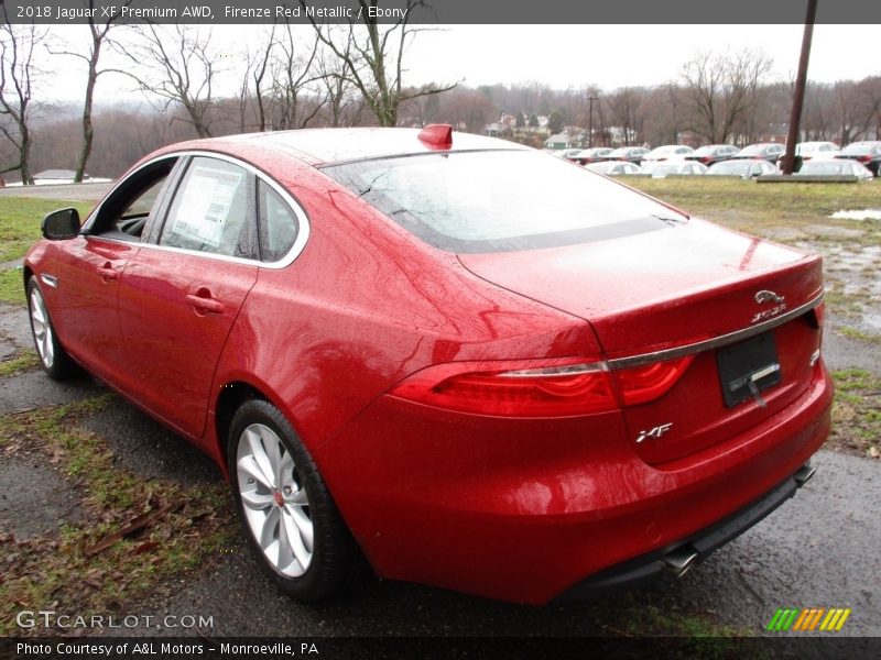Firenze Red Metallic / Ebony 2018 Jaguar XF Premium AWD