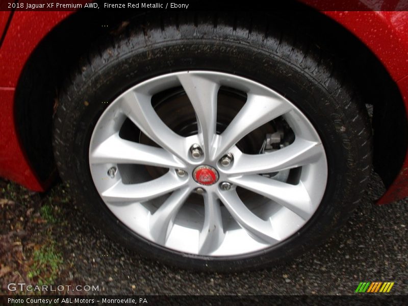 Firenze Red Metallic / Ebony 2018 Jaguar XF Premium AWD