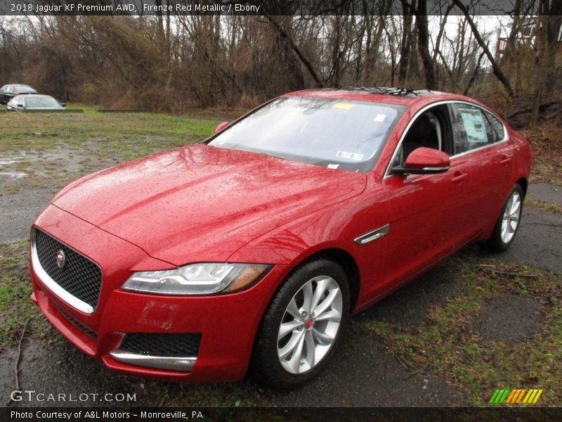 Firenze Red Metallic / Ebony 2018 Jaguar XF Premium AWD