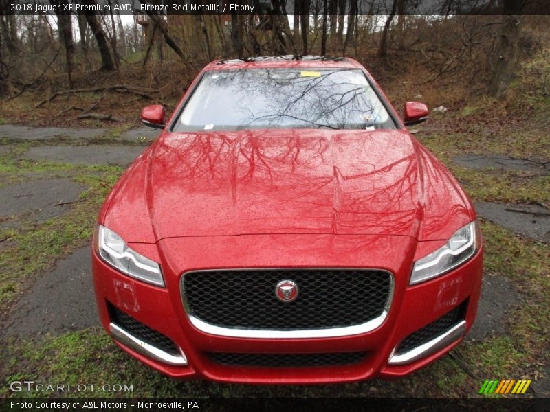 Firenze Red Metallic / Ebony 2018 Jaguar XF Premium AWD