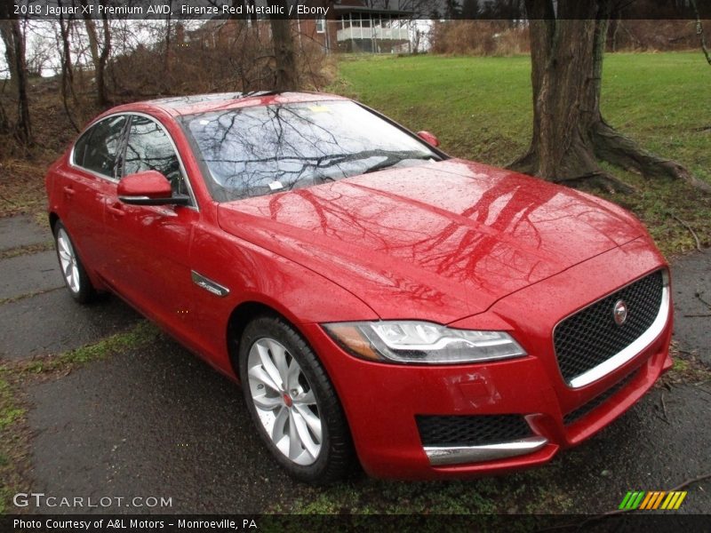 Firenze Red Metallic / Ebony 2018 Jaguar XF Premium AWD