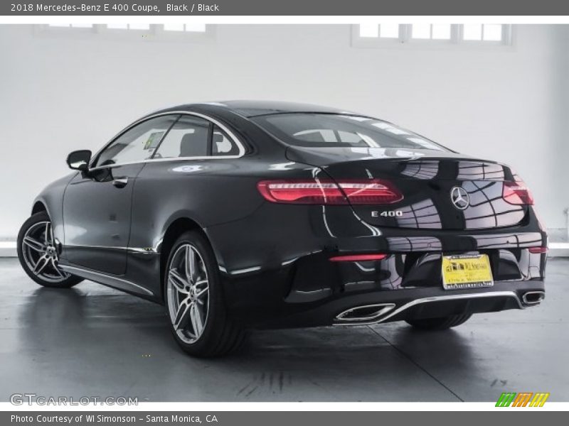 Black / Black 2018 Mercedes-Benz E 400 Coupe