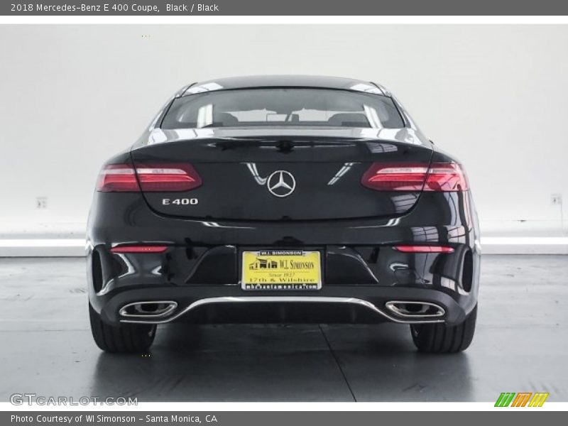 Black / Black 2018 Mercedes-Benz E 400 Coupe