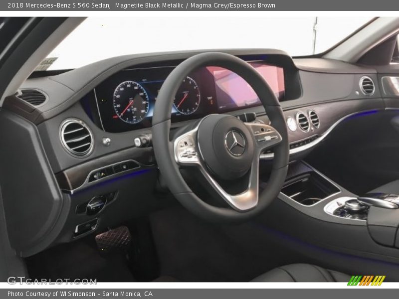 Magnetite Black Metallic / Magma Grey/Espresso Brown 2018 Mercedes-Benz S 560 Sedan