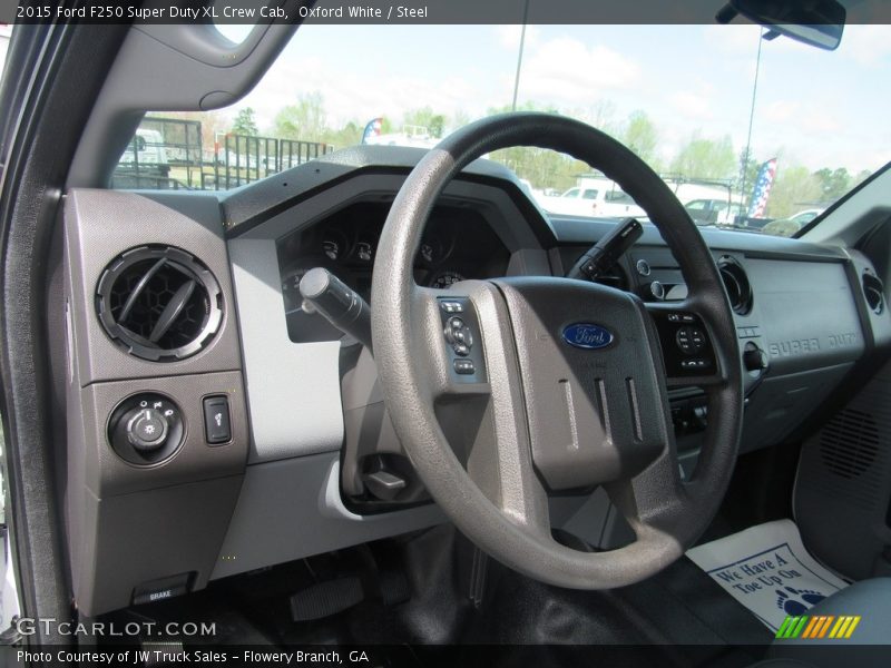 Oxford White / Steel 2015 Ford F250 Super Duty XL Crew Cab