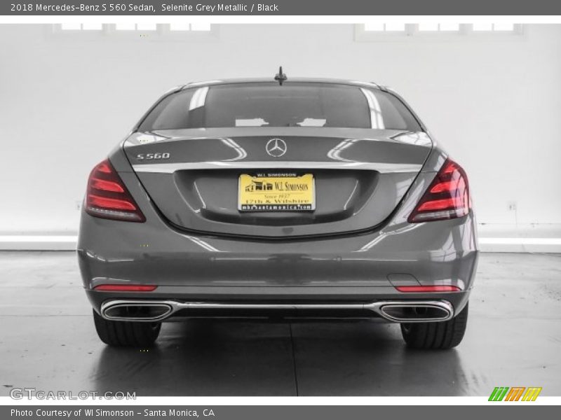 Selenite Grey Metallic / Black 2018 Mercedes-Benz S 560 Sedan