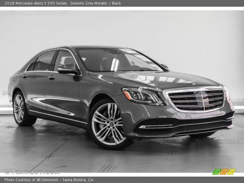 Selenite Grey Metallic / Black 2018 Mercedes-Benz S 560 Sedan