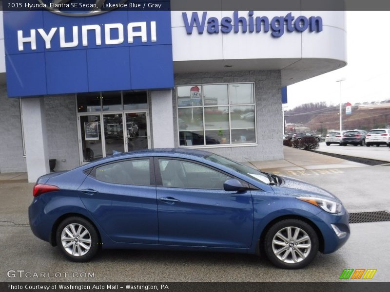 Lakeside Blue / Gray 2015 Hyundai Elantra SE Sedan